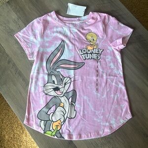 Girls tiedye looney tunes tee NWT